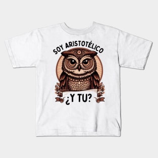 I’m Aristotelian for Owl lovers Kids T-Shirt